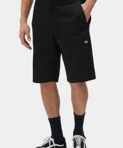 Dickies Mens Funkley Herringbone Shorts Black New In
