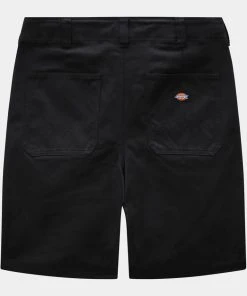 Dickies Mens Funkley Herringbone Shorts Black New In