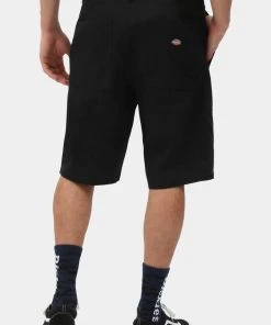 Dickies Mens Funkley Herringbone Shorts Black New In