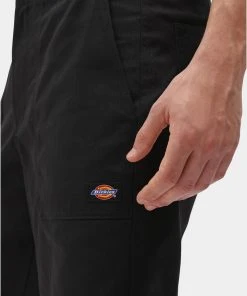 Dickies Mens Funkley Herringbone Shorts Black New In