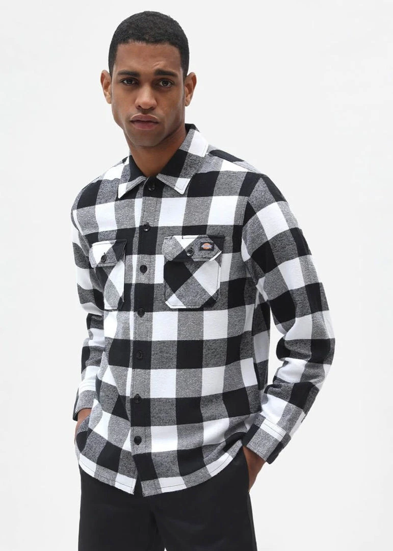 Dickies Men Sacramento Shirt Black New In