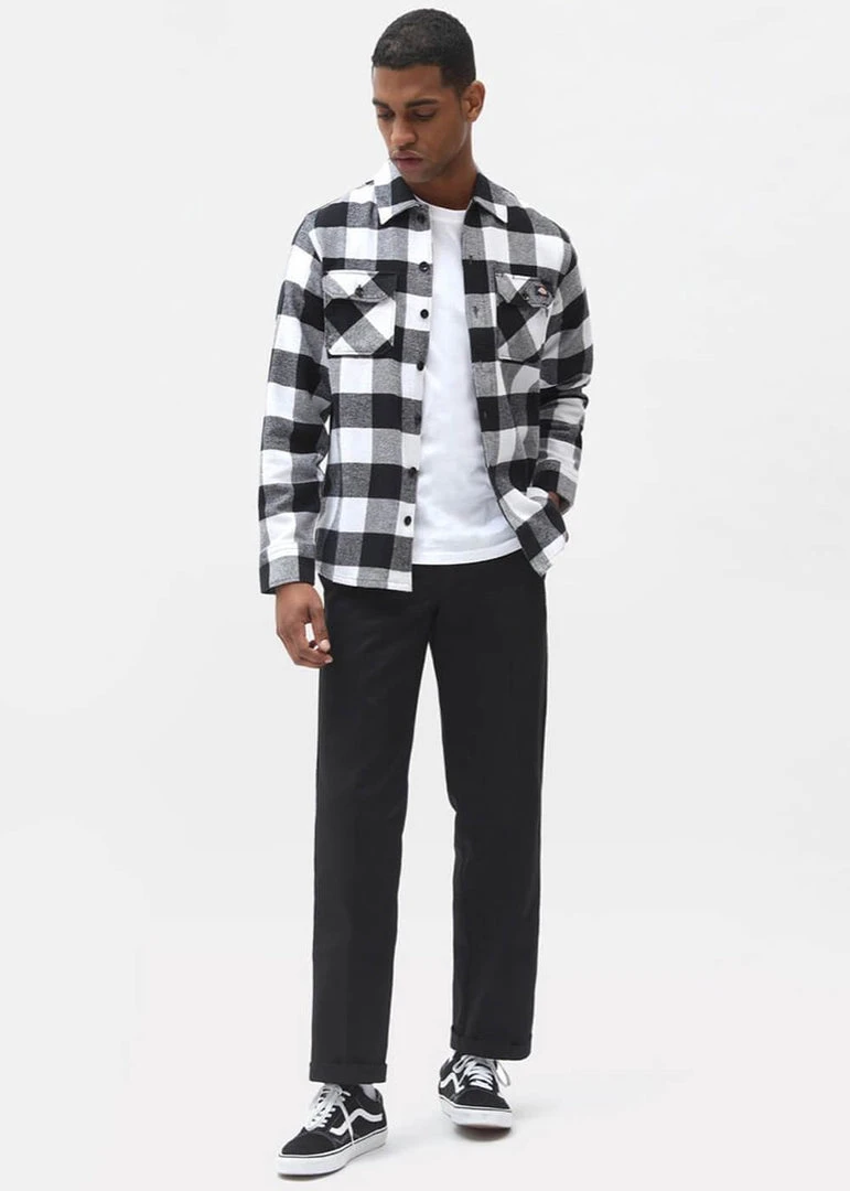 Dickies Men Sacramento Shirt Black New In