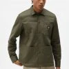 New In Dickies Mens Funkley Shirt Military Green