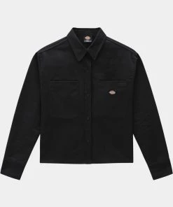 Dickies Womens Chokio Herringbone Shirt Black