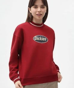 Dickies Womens Saxman Sweater Biking Red New In