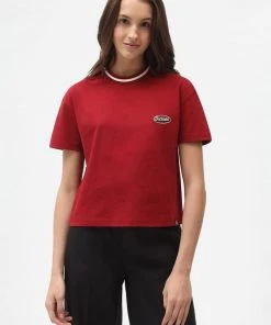 Dickies Womens Saxman T-Shirt Biking Red