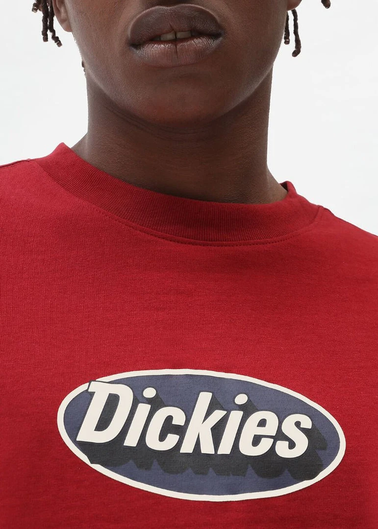 Dickies Mens Saxman T-Shirt Biking Red New In