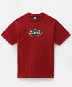 Dickies Mens Saxman T-Shirt Biking Red New In