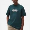 Dickies Mens Saxman T-Shirt Pine Green New In