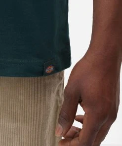 Dickies Mens Saxman T-Shirt Pine Green New In