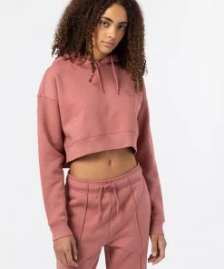 Dickies Women Oakport Cropped Hoodie Pink