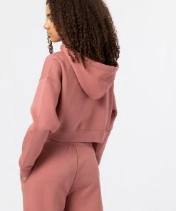 Dickies Women Oakport Cropped Hoodie Pink
