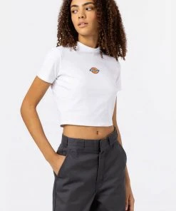 Dickies Women Maple Valley T-Shirt White New In