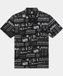 New In Dickies Mens Pillager Shirt Black