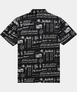 New In Dickies Mens Pillager Shirt Black