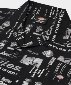 New In Dickies Mens Pillager Shirt Black