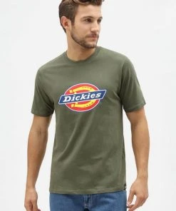 New In Dickies Mens Horseshoe T-Shirt Olive Green