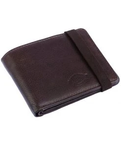 New In Dickies Wilburn Leather Wallet Brown