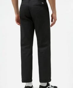 New In Dickies Mens 894 Industrial Flex Slim Fit Trousers Black