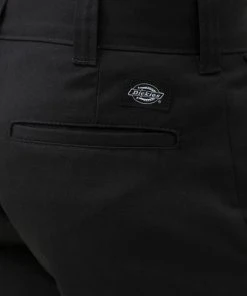 New In Dickies Mens 894 Industrial Flex Slim Fit Trousers Black