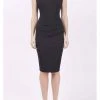 Diva Catwalk Banbury 50 's Pencil Dress Black