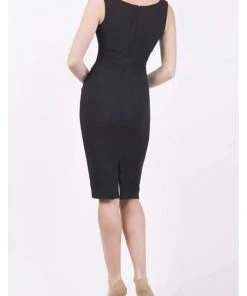 Diva Catwalk Banbury 50 's Pencil Dress Black