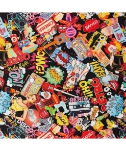 New In Dolly & Dotty Amanda Pop Art 50's Swing Dress Multi