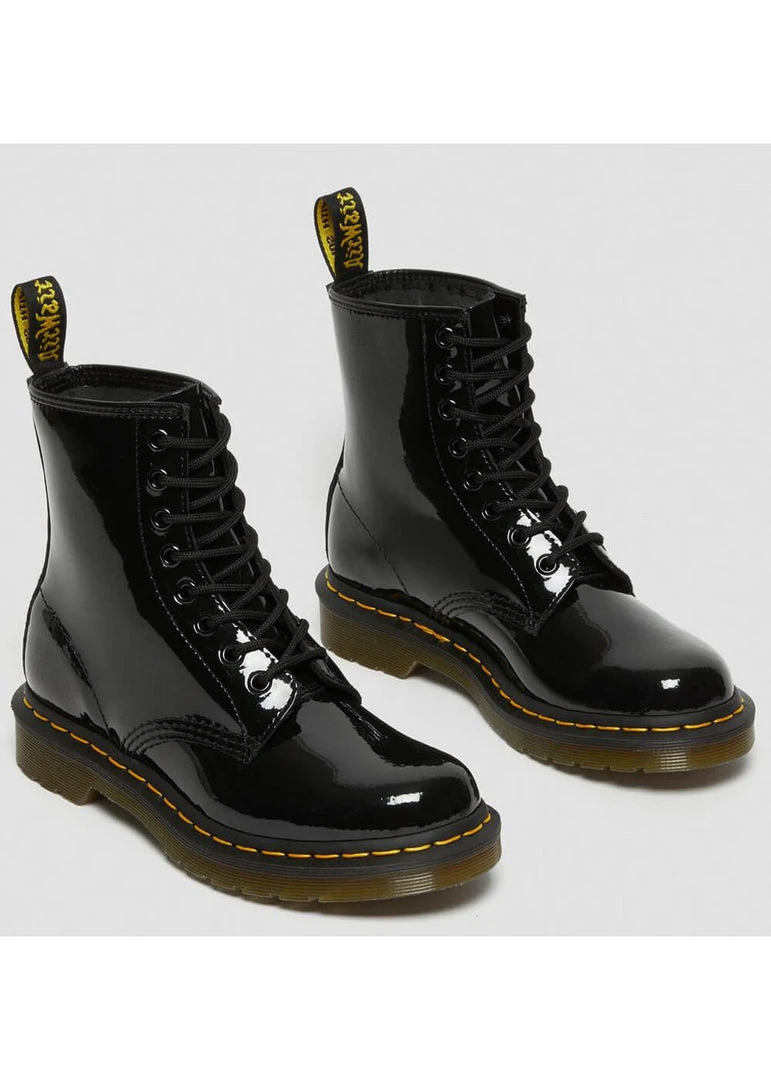 Dr. Martens 1460 Patent Patent Boots Black
