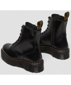 Dr. Martens Jadon Smooth Lace-up Boots Black New In