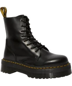 Dr. Martens Jadon Smooth Lace-up Boots Black New In