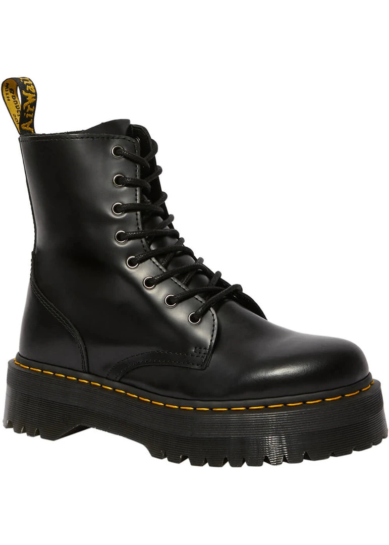 Dr. Martens Jadon Smooth Lace-up Boots Black New In