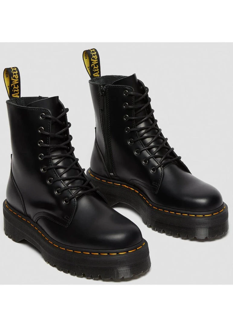 Dr. Martens Jadon Smooth Lace-up Boots Black New In