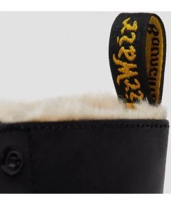 Dr. Martens Serena Burnished Wyoming Lined Lace-up Boots Black