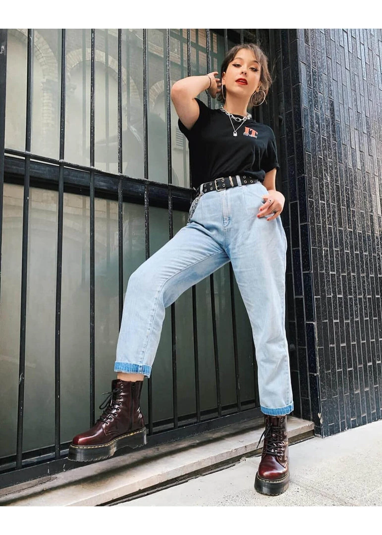 Dr. Martens Vegan Jadon Boots Red New In