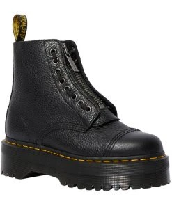 Dr. Martens Sinclair Nappa Leather Platform Boots Black New In