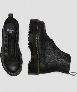 Dr. Martens Sinclair Nappa Leather Platform Boots Black New In