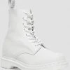 Dr. Martens 1460 Pascal Mono Virginia Soft Leather Boots White