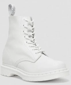 Dr. Martens 1460 Pascal Mono Virginia Soft Leather Boots White
