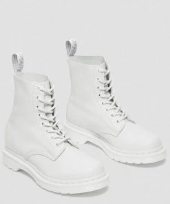 Dr. Martens 1460 Pascal Mono Virginia Soft Leather Boots White