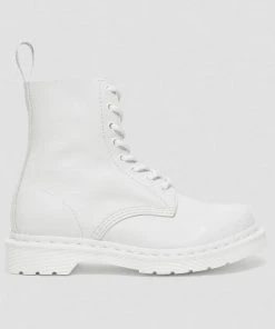 Dr. Martens 1460 Pascal Mono Virginia Soft Leather Boots White
