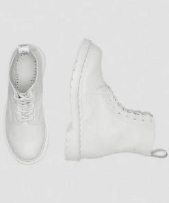 Dr. Martens 1460 Pascal Mono Virginia Soft Leather Boots White