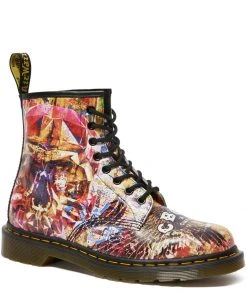 New In Dr. Martens 1460 CBGB Backhand Boots Multi