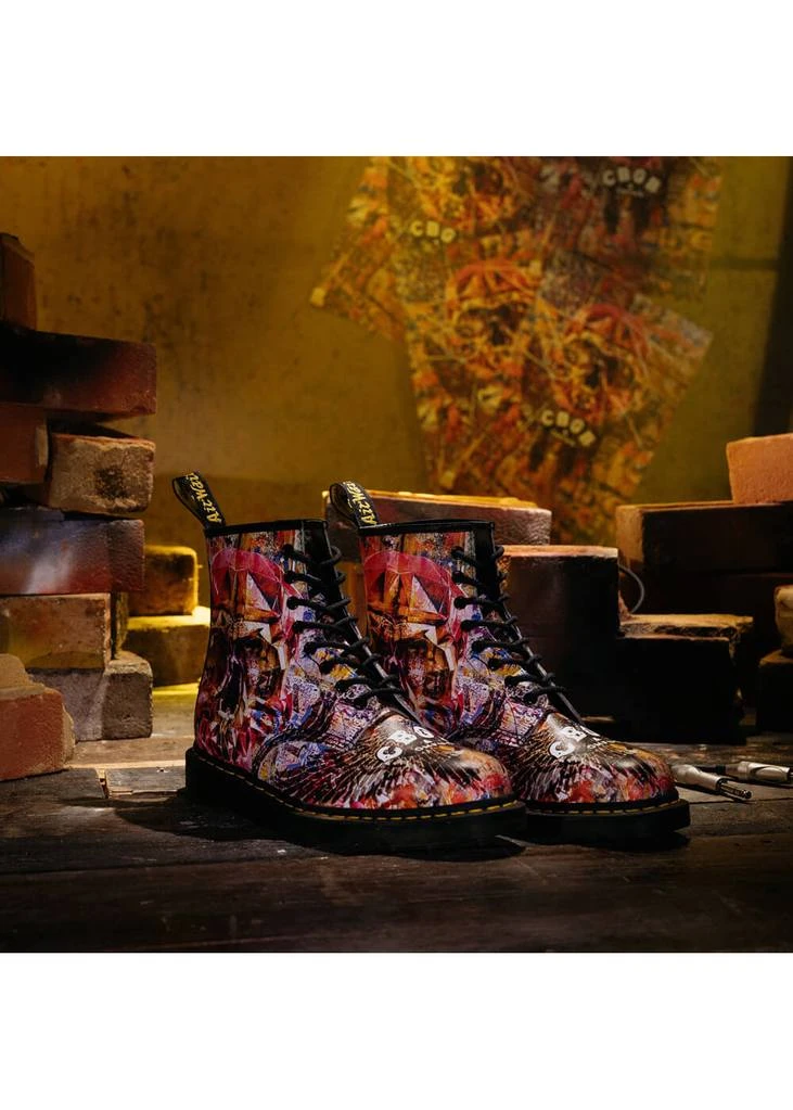 New In Dr. Martens 1460 CBGB Backhand Boots Multi