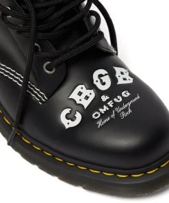 New In Dr. Martens 1460 CBGB Smooth Boots Black