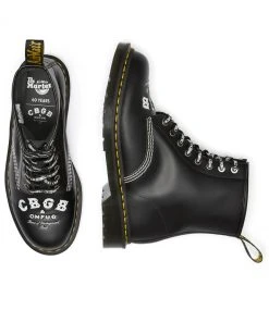 New In Dr. Martens 1460 CBGB Smooth Boots Black