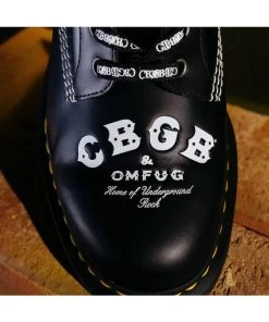 New In Dr. Martens 1460 CBGB Smooth Boots Black