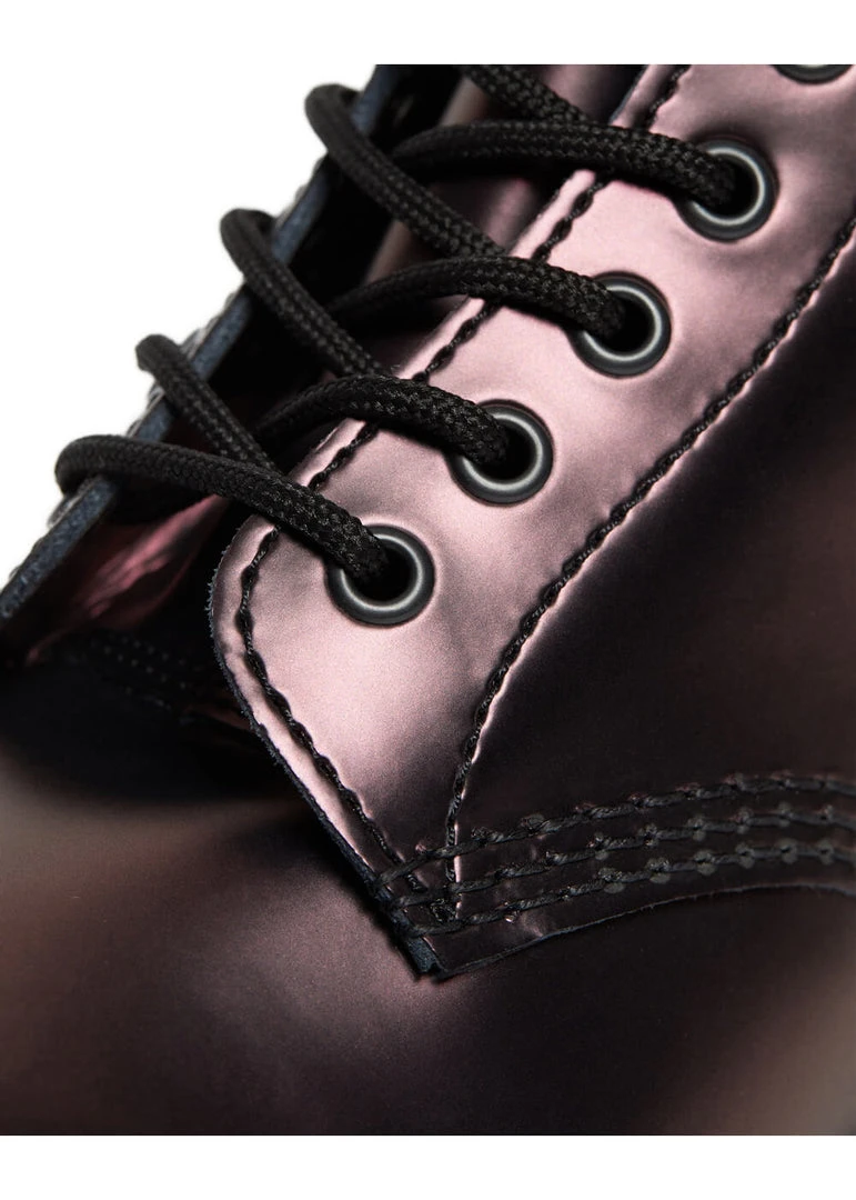 New In Dr. Martens 1460 Pascal Chroma Metallic Leather Boots Red