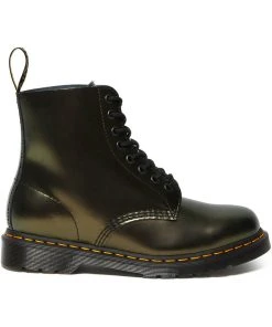 New In Dr. Martens 1460 Pascal Chroma Metallic Leather Boots Gold