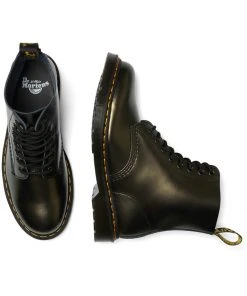 New In Dr. Martens 1460 Pascal Chroma Metallic Leather Boots Gold
