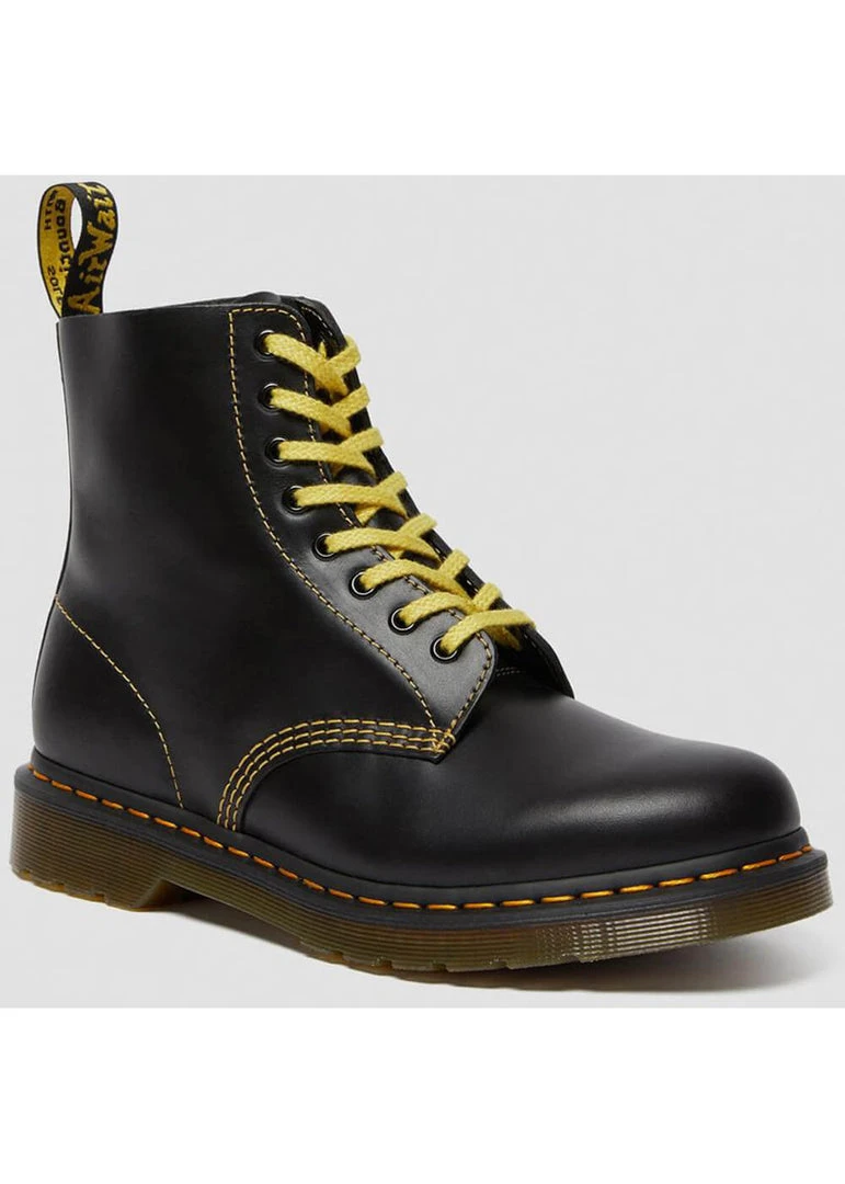 New In Dr. Martens 1460 Pascal Atlas Leather Boots Dark Grey